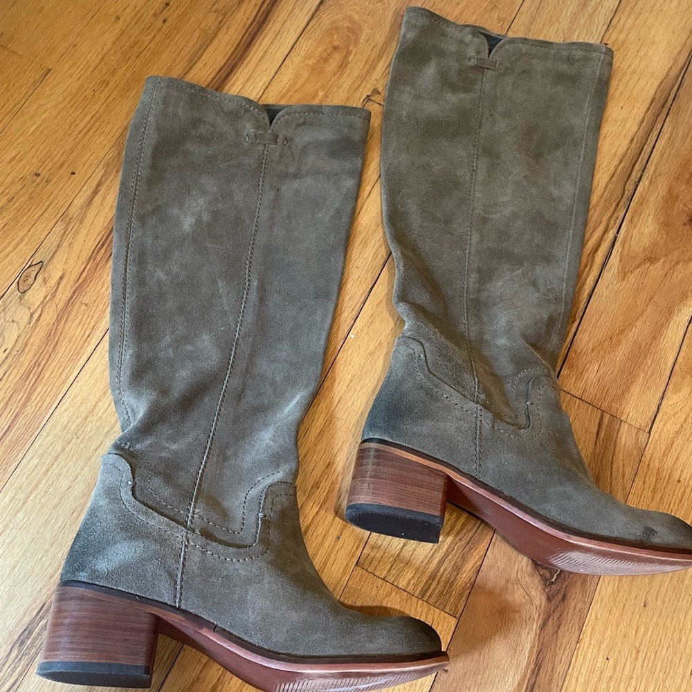 Diba True Wind Reder Rider Suede Riding Boots EUC - Picture 2 of 7